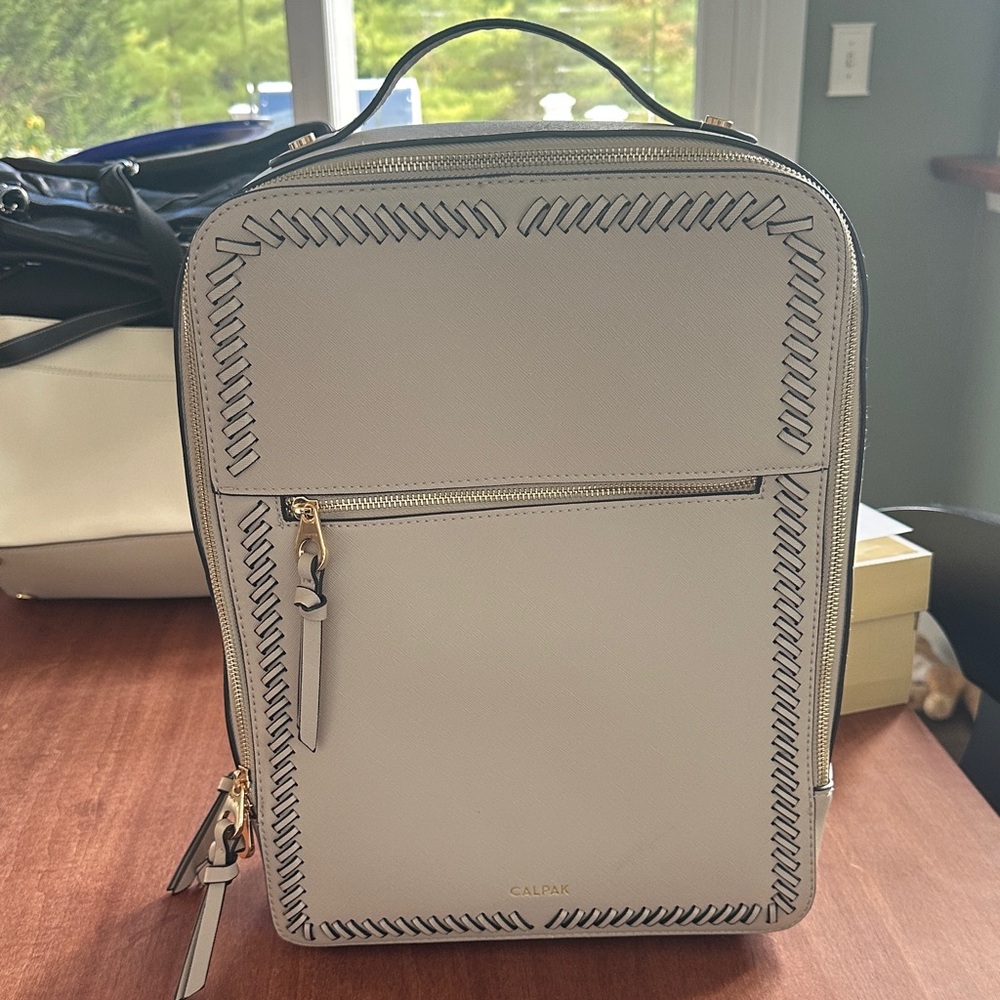 Calpak Kaya 15” Laptop Backpack in Stone